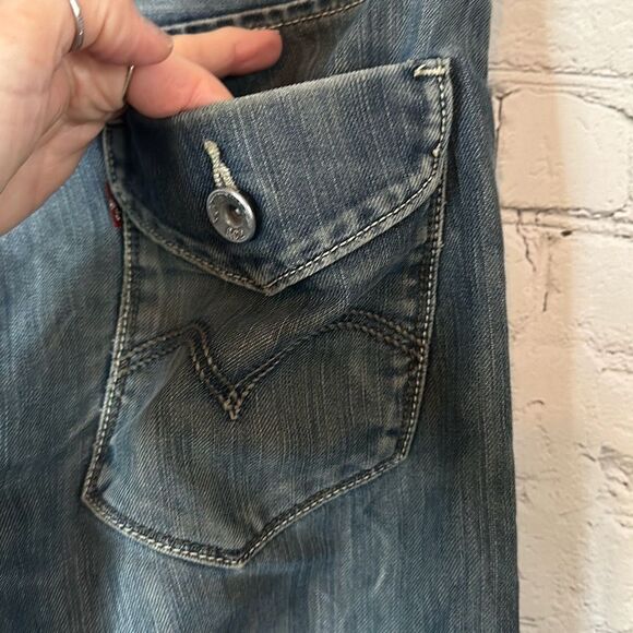 Levi’s 514 Slim Straight San Francisco Jeans size 29x30 Black Label Unique - Picture 5 of 13